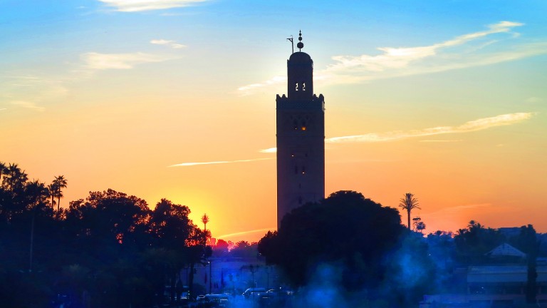 Das Koutoubia-Minarett in Marrakesch