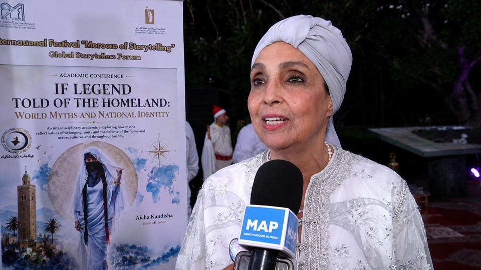 Märchenfestival 2026. Bild Najima Thathay von "Maroc des Contes" mit Hilfe von ChatGPT optimiert