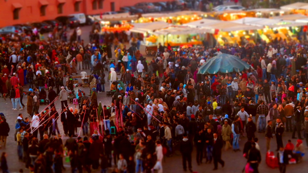 Marrakesch, einzigartige Melodien der Sehnsüchte und Hoffnungen (Foto: Jama El Fna, Eberhard Hahne)