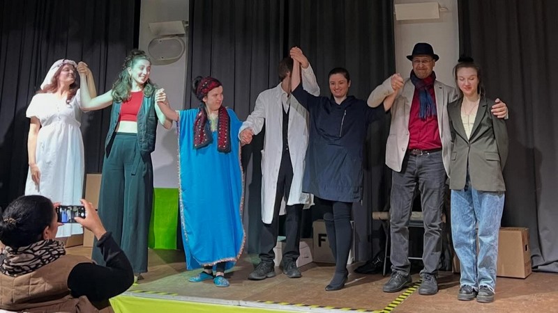 Theaterstück Jeder hat sein eigenes Grab, Foto Marouan Aouragh