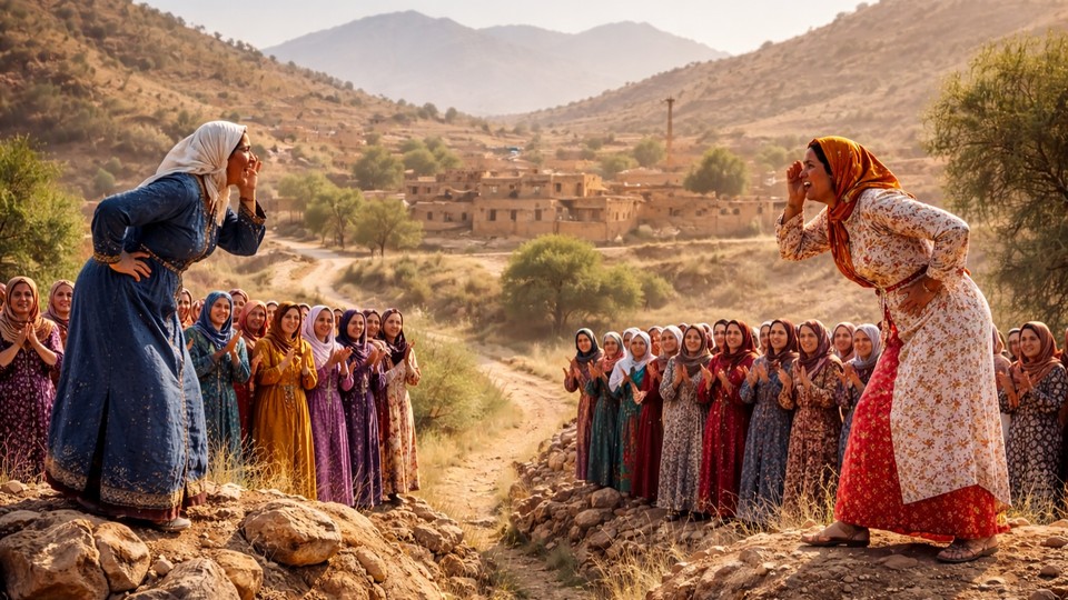 Tagabil in einer dörflichen Umgebung. Foto mit Hilfe von ChatGPT erstellt