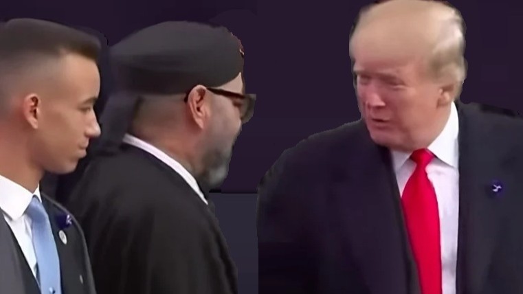 Kronprimz Mly al-Hassan, König Mohammed VI. und Donald Trump