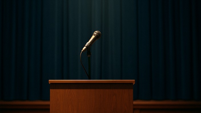 Das Mikrophon. Foto mit Hilfe von ChatGPT erstellt