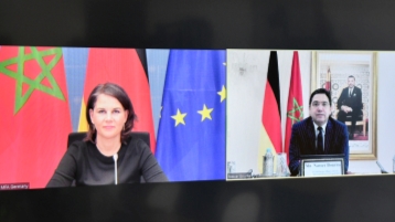 Marokko-Deutschland: Rückkehr zur Zusammenarbeit, Foto: Nasser Bourita und Annalena Baerbock von la MAP