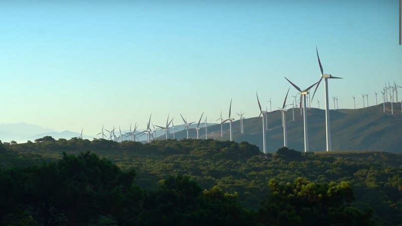 Marokkos Vorreiterrolle beim Aufbau erneuerbarer Energien, Foto: Windpark bei Tanger
