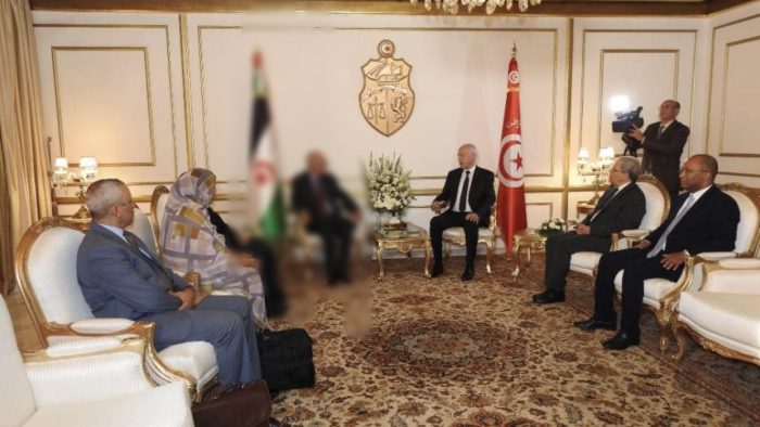 Provokatives Vorgehen des tunesischen Präsidenten Kais Saïed, Foto: Empfang des Separatistenchefs durch Kais Saied