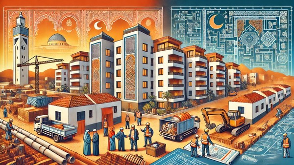 Morokkos Stadtmodernisierungen, Foto generiert durch ChatGPT