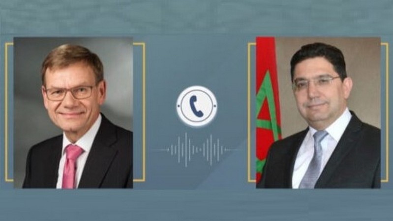 Johann David Wadephul und Nasser Bourita, Foto: barlamae.com