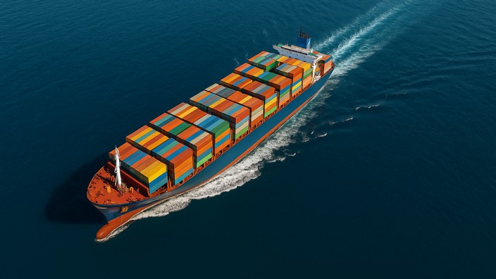 Frachtschiff. Foto mit Hilfe von ChatGPT erstellt Frachtschiff. Foto mit Hilfe von ChatGPT erstellt