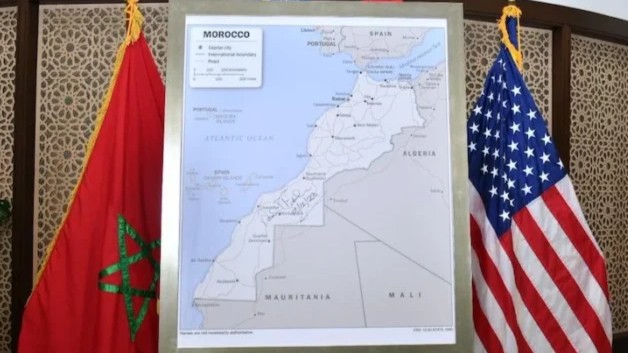 Landkarte Marokkos aus USA Sicht Landkarte Marokkos aus USA Sicht