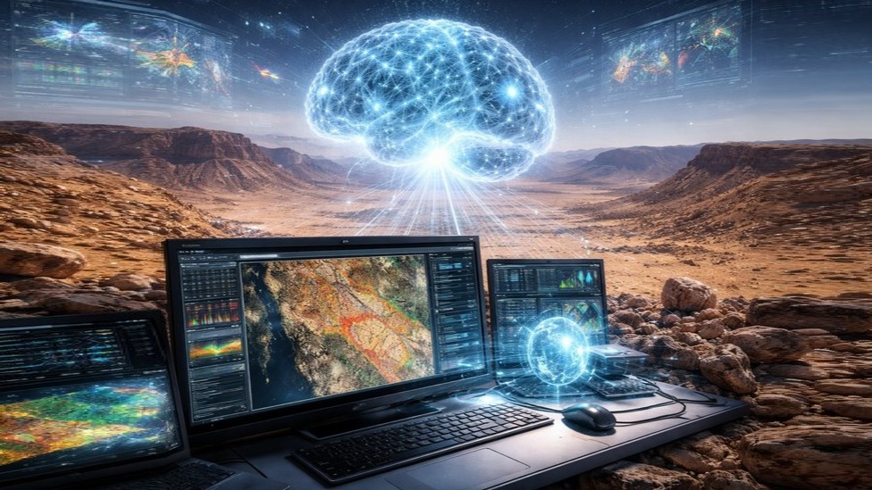 Fiktive Suche nach Rohstoffpotenzial in Marokko. Foto mit Hilfe ChatGPT erstellt Fiktive Suche nach Rohstoffpotenzial in Marokko. Foto mit Hilfe ChatGPT erstellt