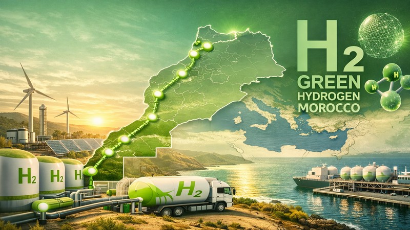 Marokkos gruene Wirtschaft. Foto mit Hilfe von ChatGPT erstellt