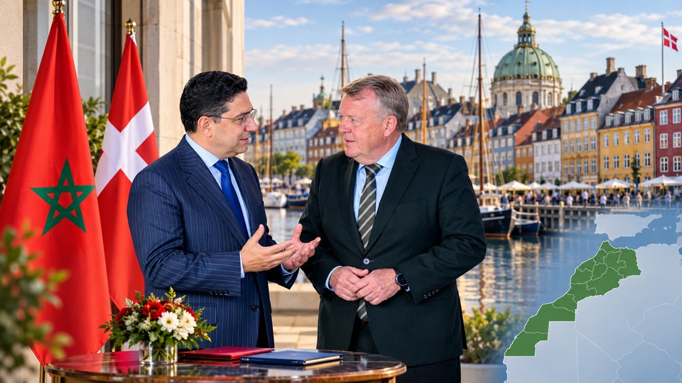 Nasser Bourita und Lars Lökke. Bild mit Hilfe von ChatGPT zusammengestellt Nasser Bourita und Lars Lökke. Bild mit Hilfe von ChatGPT zusammengestellt