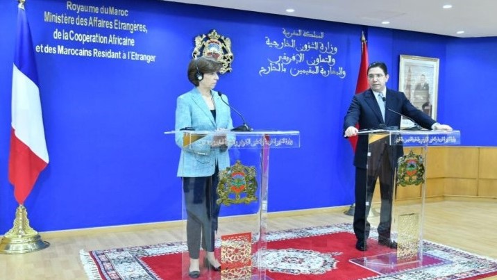 Frankreich soll seine Beziehungen zu Marokko überdenken, Catherine Colonna und Nasser Bourita von barlamantoday.com