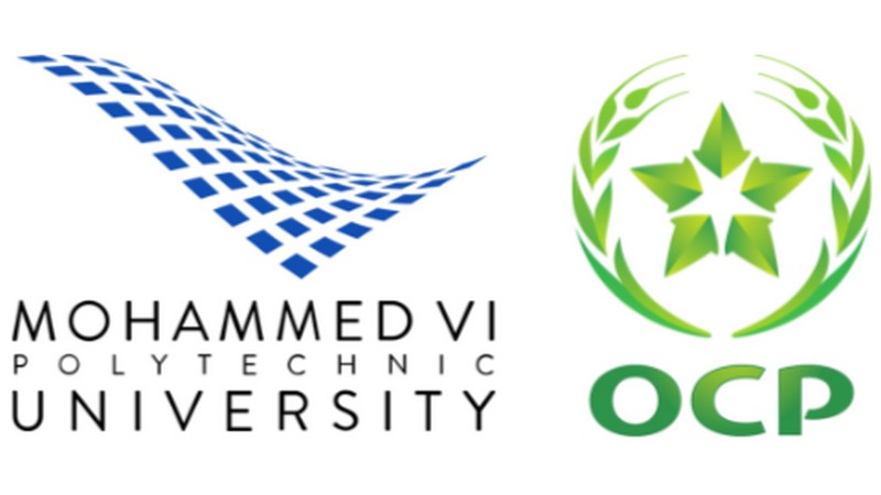 Entwicklung von neuen Lösungen für die Landwirtschaft, Logo UM6P und  Logo OCP
