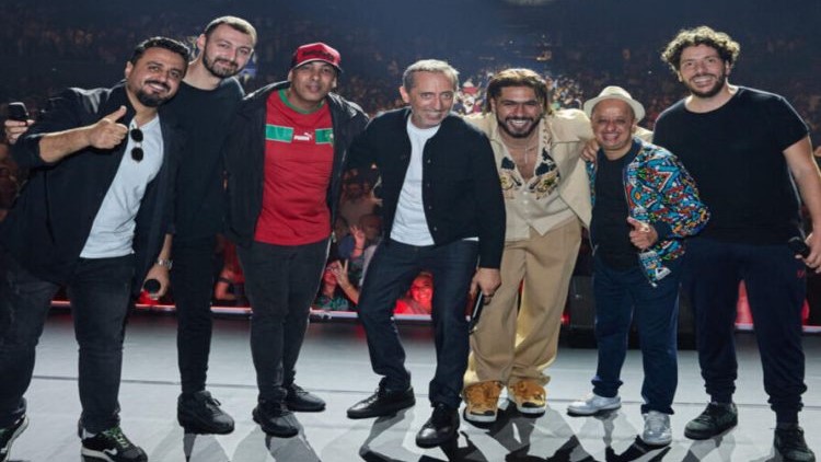 Booder, Redouane Bougheraba, Roman Frayssinet, Gad Elmaleh, Rapper El Grande Toto und DJ Abdel, Foto: barlamantoday.com 