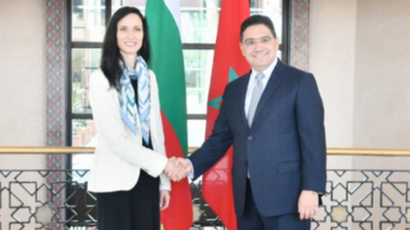 Bulgarien unterstützt Marokkos Autonomieplan für die Sahara, Foto: Maria Gabriel und Nasser Bourita von barlamantoday.com