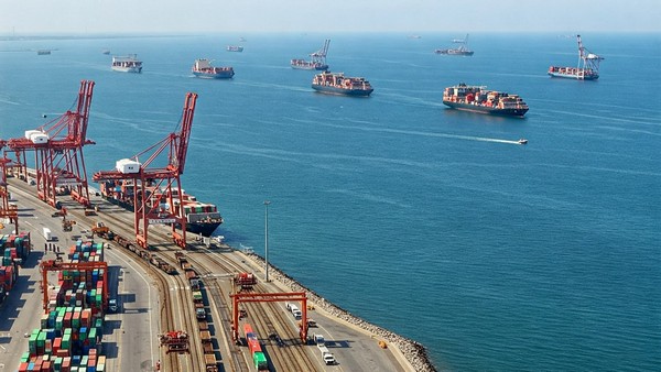 Symbolischer Hafen, Foto mit Hilfe von Gemini erstellt