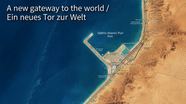 Hafen Dakhla. Fiktives Foto mit Hilfe von Gemini erstellt