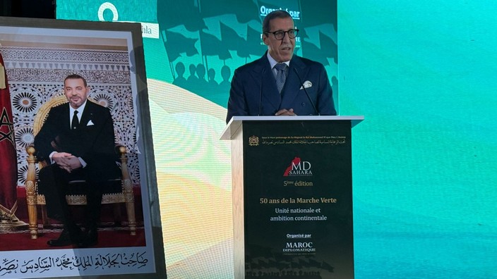 Omar Hilale in Dakhla. Foto von laverite.ma