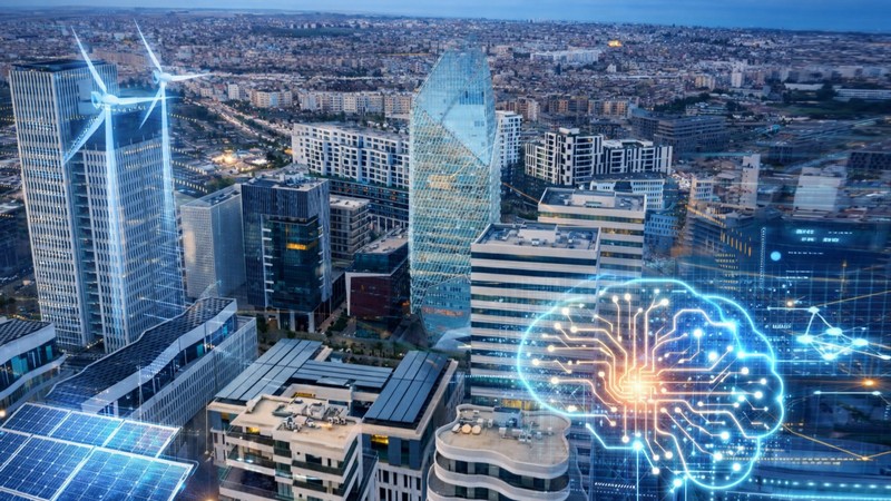 Casablanca Finance City. Foto mit Hilfe von ChatGPT optimiert