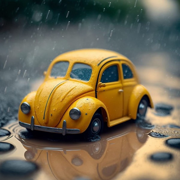 Käfer im Regen, Motiv und Foto: Laila Ajmaoui