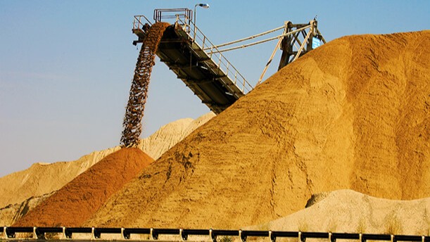 OCP Bergbau, Stock de phosphate, Foto OCP Groupe