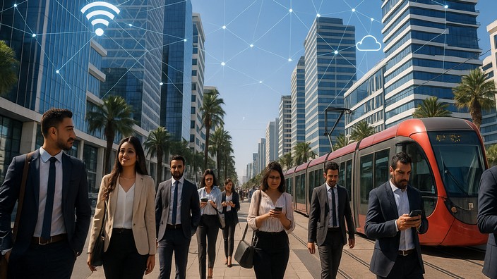 Fiktive Casablanca City. Foto mit Hilfe von ChatGPT erstellt Fiktive Casablanca City. Foto mit Hilfe von ChatGPT erstellt