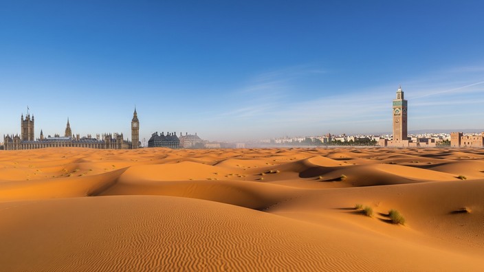 Sahara, Foto mit Hilfe von Gemini erstellt