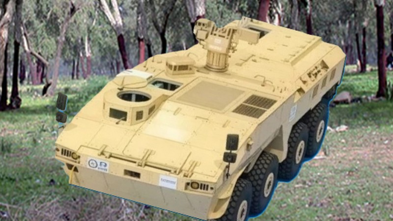 WhAP 8x8 ist der erste indische Schuetzenpanzer, der in Marokko produziert wird