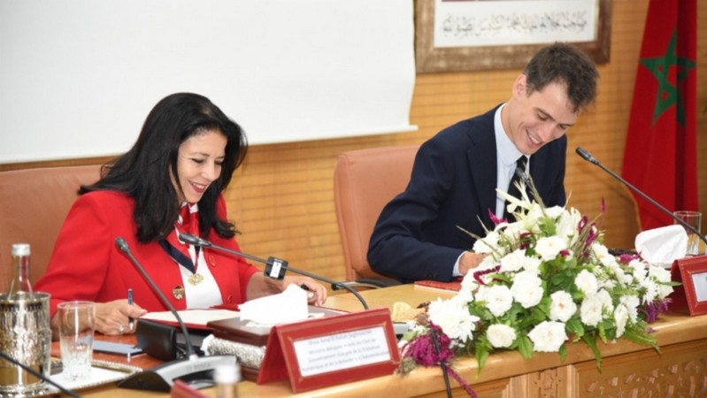 Amal El Fallah Seghrouchni und Arthur Mensch, Foto: MAP