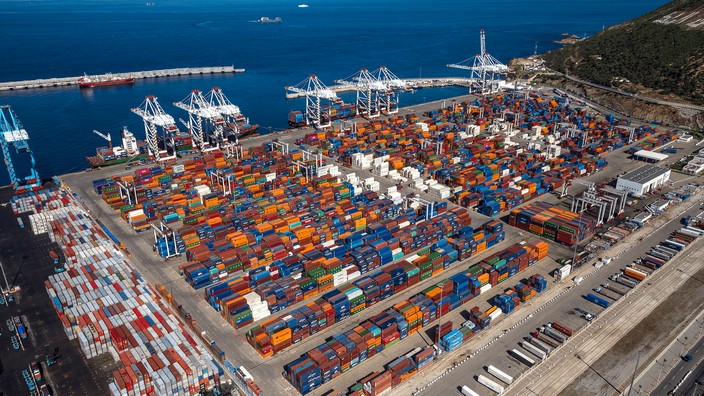 Tanger Med, Containertransport, Foto: Tanger Med
