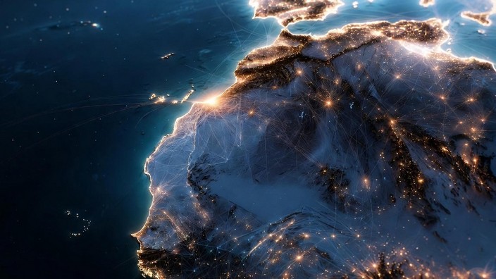 Westafrika - von Marokko bis hinunter zum Golf von Guinea, Foto mit Hilfe von Grok erstellt