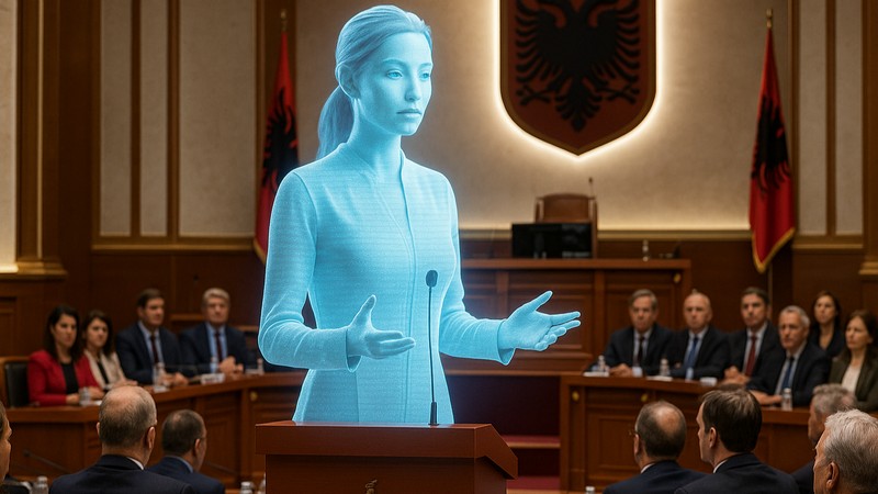 KI in der Politik, Foto mit Hilfe von ChatGPT erstellt