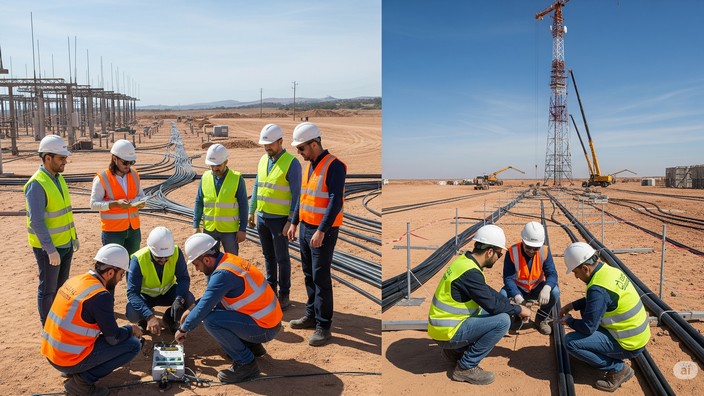 Ausbau der Kommunikations-Infrastruktur in Marokko, Foto mit Hilfe von Gemini erstellt