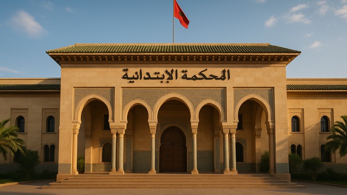 Fiktives Gerichtsgebäude. Foto mit Hilfe von ChatGPT erstellt