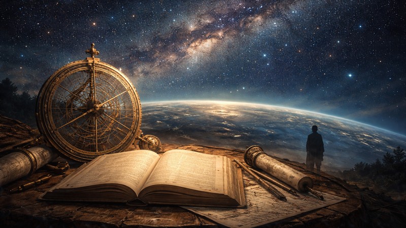 Wissen als religioese Verpflichtung. Foto mit Hilfe von ChatGPT erstellt