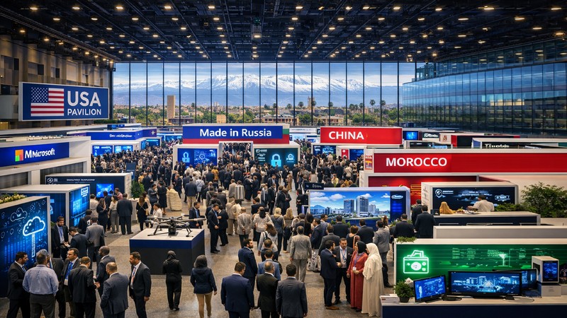 Fiktive Messehalle mit Hilfe von ChatGPT erstellt