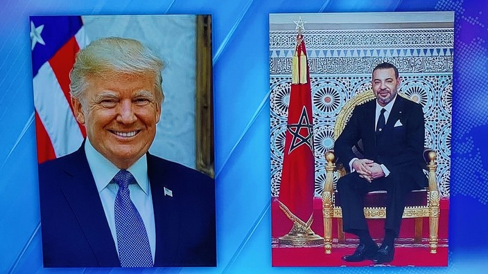 USA-Präsident Trump und S.M. König Mohammed VI. Foto Al Oula