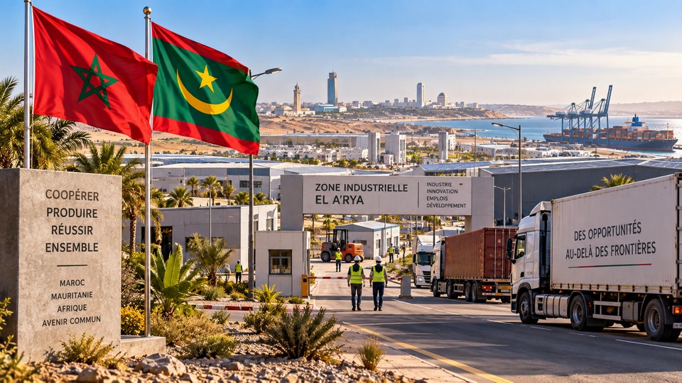 Geplante größte Industriezone Afrikas nahe Nouakchott. Foto mit Hilfe von ChatGPT erstellt Geplante größte Industriezone Afrikas nahe Nouakchott. Foto mit Hilfe von ChatGPT erstellt