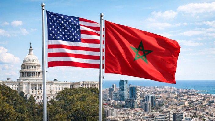 Marokko und die USA - eine lange Freundschaft. Foto mit Hilfe von ChatGPT zusammengestellt