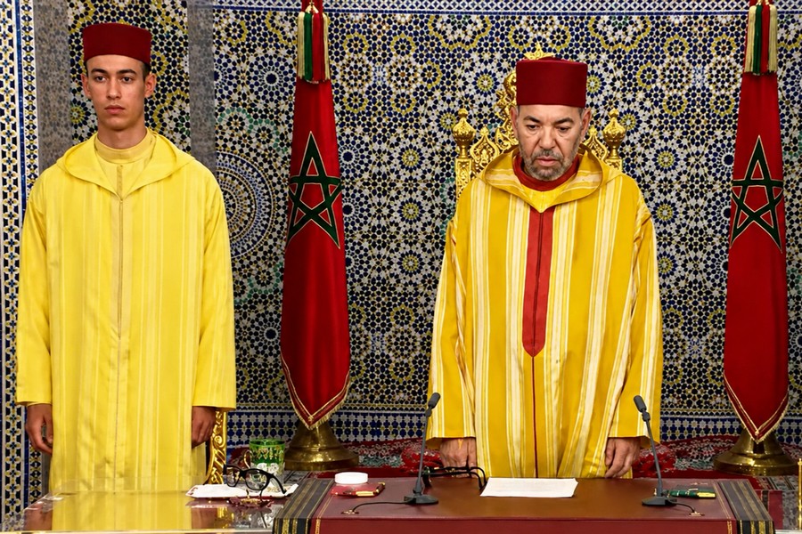 König Mohammed VI. und Chronprinz Moulay al Hassan
