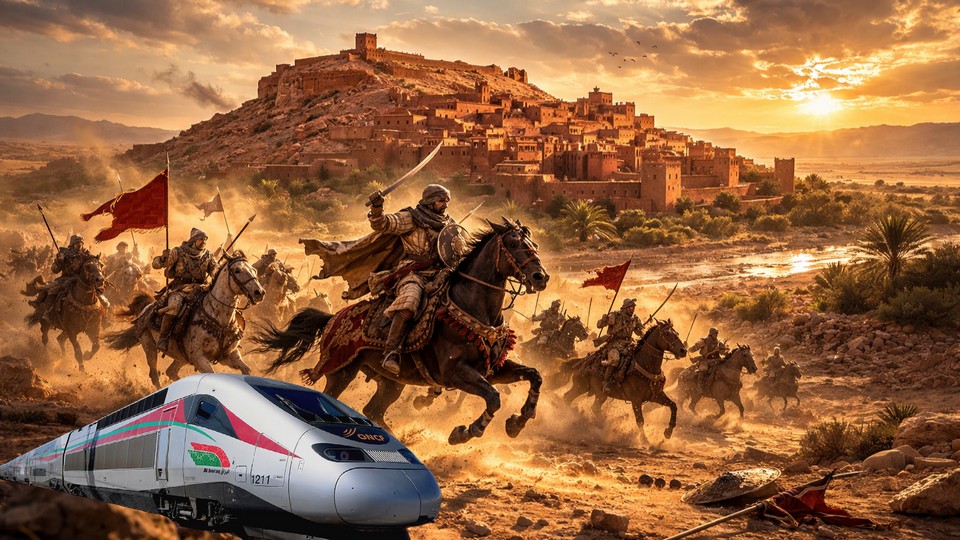 Weg Marokkos zur Moderne. Foto mit Hilfe von ChatGPT erstellt Weg Marokkos zur Moderne. Foto mit Hilfe von ChatGPT erstellt