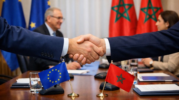 EU Marokko. Foto mit Hilfe von ChatGPT erstellt