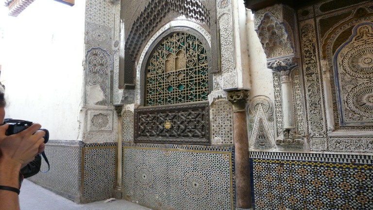 Fes, die Königstadt, das Mausoleum Mly Idriss II in der Medina