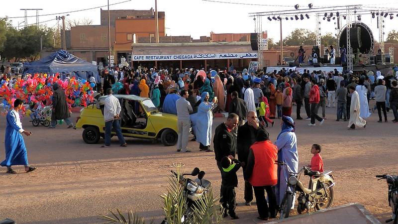 Markttreiben beim Festival. Foto marokko erfahren